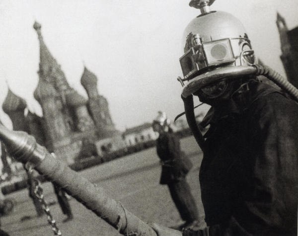 Cмотр пожарных дружин на Красной площади